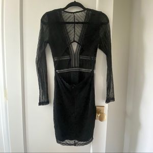 Black Lace mini dress. really sexy open back!